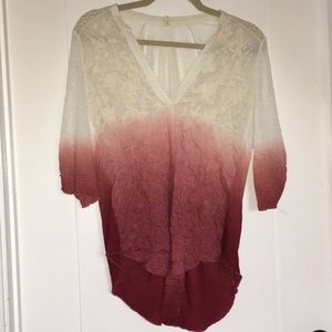 A Tiny floral top. Worn once.